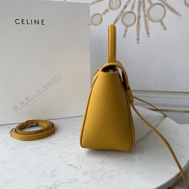 Celine女包 賽琳經典款小號女包 Celine belt bag 掌紋牛皮鯰魚包 189003  slyd2206